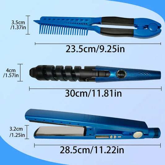 Combo Plancha De Cabello Nano Titanium